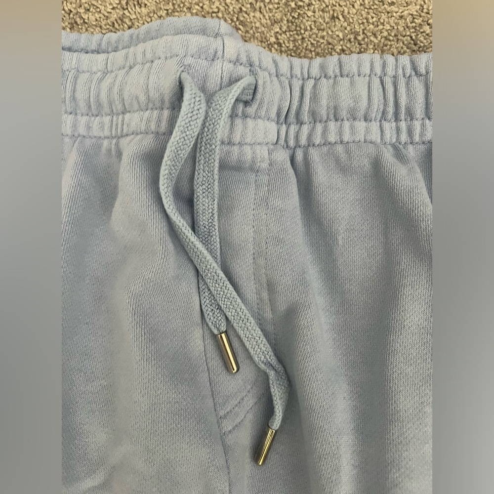 Blue jogger sweatpants